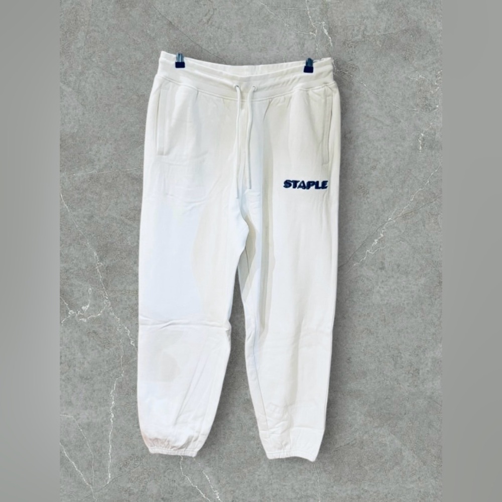 NWT Staple Pigeon Men’s Embroidered Heavyweight Fleece Sweatpants